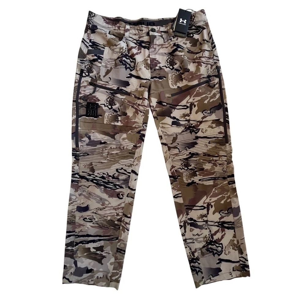 NEW! Under Armour Ridge Reaper Raider HD Pants Mens 38/32 Barren Camo Hunting